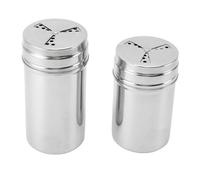 Cryfokt Contenedor Dispensador de Condimentos, Agitador de Especias de Acero Inoxidable Premium para Barbacoa y Cocina Al Aire Libre, 2 uds. (Serie 1)