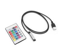 Cryfokt Control Remoto de Tira de Luz USB, Control Remoto Inalámbrico de Tira de Luz de 0,5 M/1 M de 5-24 V, Uso Doméstico para LED RGB (Longitud de línea 1 metro)