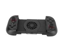 Cryfokt Controlador de Teléfono para Juegos Extensible, Motores de Vibración Duales para IOS Hall Joystick Negro para Varios Juegos