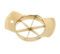 Cryfokt Cortador de Frutas Divisor, Cuña Multifuncional Duradera de Acero Inoxidable 304 para Manzanas y Naranjas, Herramienta de Cocina (GOLD)