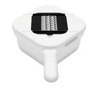 Cryfokt Cortadora de Verduras Manual con Recipiente y Escurridor | Cortador de Verduras 4 en 1, Picador de Alimentos Multifuncional para Uso en Cocina, Cuchillas de Acero Inoxidable, Fácil