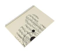 Cryfokt Cuaderno para Escribir Notaciones Musicales, Cuaderno de 50 Páginas para Amantes, Lindo Diseño de Cubierta, Oso Amarillo/piano Negro (patrón de oso amarillo)