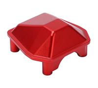 Cryfokt Cubierta de Diferencial de Eje, Accesorio de Actualización de Aleación de Aluminio para Axial Scx6 AXI05000 RC Crawler Car 50x48mm (Rojo)