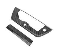 Cryfokt Cubierta de la Manija del Portón Trasero de la Puerta del Maletero, Cubierta con Patrón de Fibra de Carbono, de Repuesto a Prueba de Calor, Ideal para 1500 2018-2022