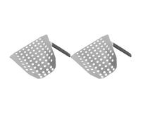 Cryfokt Cuchara para Freír Francesa, Ergonómico de Acero Inoxidable, Cuchara para Freír a Alta Temperatura a Prueba de óxido, para Palomitas de Maíz con Orificios de Filtro Incorporados para Puestos