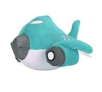 Cryfokt de Peluche Juguete Que Chirria Resistente a Las Mordeduras Forma de Avión Interactivo para Aliviar el Aburrimiento Material de Felpa 1 Pieza (Blue)