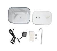 Cryfokt Dispensador de Agua para Mascotas Fuente de Agua Silenciosa para Gatos Suministro de Eléctrico Transparente Alimentado por USB Automático para Mascotas para la Salud Materiales de Primera