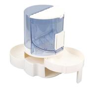 Cryfokt Dispensador de Comida Retráctil para Gatos y Perros, Alimentador Automático para Mascotas de Diseño único, Suministro de Agua para 3 Días (Azul Claro)