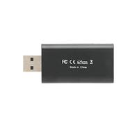 Cryfokt Dispositivo de Grabación Portátil Compacto con Tarjeta de Captura de Vídeo 4K HD para Juegos y Streaming de