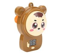 Cryfokt Dispositivo Inteligente de Transmisión de Voz para Entrenamiento de, Contador Táctil, para Niños, Saltar, Diversión, Plástico, 5,9 X 4,4 Pulgadas (Brown)