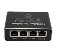 Cryfokt Divisor LAN Adaptador de Conmutador Gigabit Ethernet Divisor de Internet de 1000 Mbps para Múltiples Dispositivos, Construcción de Aleación de Aluminio