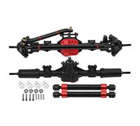Cryfokt Eje Delantero y Trasero Recto Completo, Carcasa de Nailon Moldeado por Inyección con Engranaje y Eje de Transmisión de Acero, Robusto Duradero, para Coche RC Axial SCX10 I