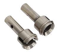 Cryfokt Ejes de Rueda RC de Acero de Alta Precisión Reemplazo de Eje de Rueda Duradero para 6S Mojave 1/7 Kraton 1/8, para Entusiastas del Control Remoto (Silver)