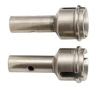 Cryfokt Ejes de Rueda RC de Acero de Alta Precisión Reemplazo de Eje de Rueda Duradero para 6S Mojave 1/7 Kraton 1/8, para Entusiastas del Control Remoto (Silver)