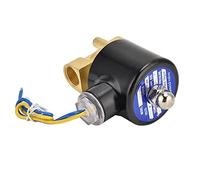 Cryfokt Electroválvula Eléctrica de Diafragma de Latón Normalmente Cerrada para Agua Aire Aceite - G3/8" - 1 Función (AC24V)