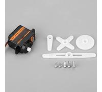 Cryfokt EMAX ES08AII Servo - Servo Analógico Ligero y de Alta Sensibilidad con par de Parada de 1,8 Kg/Cm para Modelos RC, Cable de 23 Cm de Largo