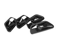 Cryfokt Embellecedor de la Cubierta del Cuenco de la Manija de la Puerta para F30 F32 2014-2018, Embellecedor del Cuenco de la Puerta con Patrón de Fibra de Carbono de Alta Calidad para Serie 3 4,