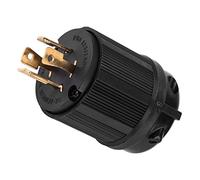 Cryfokt Enchufe de Alimentación Macho US Twist Lock 20A L14-20P Resistente a Productos Químicos para Aplicaciones de 125V/250V 4 Terminales