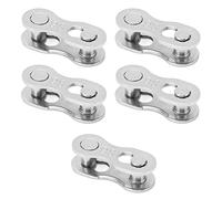 Cryfokt Enlace Rápido para Bicicleta Resistente a la Corrosión, 5 Pares, Eslabón Faltante de Fácil Instalación para Cadenas de 11 Velocidades (9 velocidades)