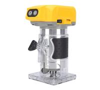 Cryfokt Enrutador de Madera Inalámbrico, Enrutador de Recorte, Motor sin Escobillas de 800 W, 5 Velocidades Variables, 30000 RPM, Recortador Compacto para Carpintería, Apto para Batería