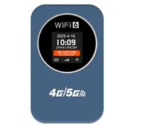 Cryfokt Enrutador WiFi 4G Portátil Punto de Acceso Inalámbrico Móvil Compacto y Elegante Batería de 3000 MAh 10 Dispositivos Conectados Adecuado para Viajes Camping Hotel (Blue)