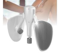 Cryfokt Entrenador de Cadera Pélvica Dispositivo de Fuerza Mejorado para Ejercicio Interno del Muslo y Suelo Pélvico para Hombres y Mujeres, Tamaño de 22 Cm, Material PP TPE Duradero (Gris Blanco)