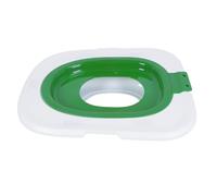 Cryfokt Entrenador de Inodoro para Mascotas, Kit de Adiestramiento de Inodoro para Gatos Reutilizable y Fiable, Fácil de Limpiar, Diseño Minimalista, Adecuado para Todos los Tamaños de Gatos (Green)
