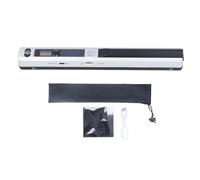 Cryfokt Escáner de Documentos Portátil, Escaneo de Alta Resolución de 900 PPP a PDF/JPG con Tarjeta SD de 32 GB, Escáner Portátil, Móvil, Soporte para Documentos A4, Fotos (Silver)