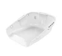 Cryfokt Escoba de Plástico Resistente, Gran Capacidad, Doble, para (White)