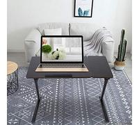 Cryfokt Escritorio Portátil para Computadora Portátil, Soporte para Computadora de Altura Ajustable para una Fácil Lectura, Mesa Auxiliar de Cama Plegable para Trabajo y Estudio (color nuez)
