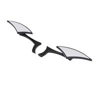 Cryfokt Espejos de Moto Tipo Cuchilla, Montaje Universal en Manillar 8mm | Construcción de vidrio y ABS, fácil instalación para bicicletas de calle, scooters, cruceros y helicópteros.
