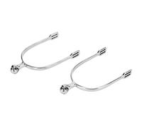 Cryfokt Espuelas de Caballo Inglés de Acero Inoxidable con Bola de Rodillo para Hombres Jinetes en Competiciones Ecuestres 2 Piezas