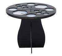 Cryfokt Estante de Secado para Brochas de Maquillaje, Soporte Multifuncional para Brochas, 14 Orificios para un Fácil Secado Después del Lavado, Diseño de Plástico Portátil (BLACK)