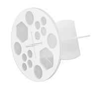 Cryfokt Estante de Secado para Brochas de Maquillaje, Soporte Multifuncional para Brochas, 14 Orificios para un Fácil Secado Después del Lavado, Diseño de Plástico Portátil (WHITE)