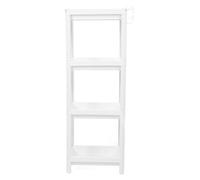 Cryfokt Estante de Torre de Baño Organizador Independiente de Almacenamiento Grande para Baño y Cocina Plástico Blanco 4 Unidades (4 Niveles)