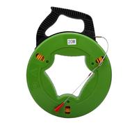 Cryfokt Extractor de Cables con Cinta Pasacables, Herramienta Extractora de Cables con Cabezal de Rodillo de Resorte de 65.6 Pies con Cuerdas Guía de Acero, para Tirar de