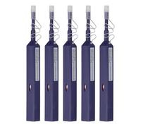 Cryfokt Fiber Optic Cleaner, Fiber Optic End de 5 Piezas Bolígrafo de Limpieza para Férulas de 1.25 Mm SC FC ST, hasta 800 Veces Más Limpias, Reemplazo Automático de Alambre