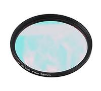 Cryfokt FOTGA Filtro de Lente UV Infrarrojo para Cámara, Diseño de Marco de Aluminio para Evitar Arañazos en la Lente, Filtro UV Infrarrojo para Montaña y Nieve, IR de Aluminio Negro (58MM)