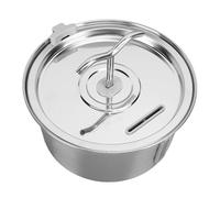 Cryfokt Fuente de Agua para Gatos de Acero Inoxidable, Capacidad de 3,2 litros, Suministro de Agua para Alimentos para Mascotas Sanas