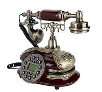 Cryfokt Función de Pausa y Rellamada de Teléfono Fijo de Oficina en Casa Vintage; Manual en Inglés del Dual FSK/DTMF Incluido para Escritorio en la Oficina en Casa