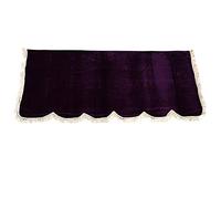 Cryfokt Funda para Piano, Franela de Terciopelo Suave, Protección Antipolvo, Media Cubierta, Funda para Piano de Terciopelo con Borde de Volante Fino y Diseño de Cortina Dividida para Pianos (PURPLE)