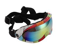 Cryfokt Gafas para Mascotas Prácticas Gafas de Moda para Perros Marco Suave para Perros Protección de los Ojos Ideal para Actividades Al Aire PC PVC Rojo (#4)