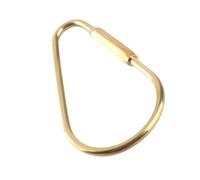 Cryfokt Gancho de Llavero con Bloqueo de Tornillo de Latón, Soporte para Llavero Seguro y Duradero para Regalo Artesanal, Uso Diario (Forma de gota 90mm)