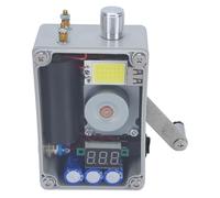 Cryfokt Generador de Manivela Manual, LCD Voltímetro Manual de Operación de Operación Cob Luz para Acampar