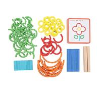 Cryfokt Geoboard Toy Rompecabezas de Madera para Niños Desarrollo Cognitivo e Interacción Parental 10 X 2,5 Cm