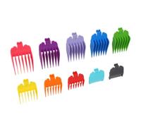 Cryfokt Guía de Peine para Cortapelos, Peines Duraderos de Límite de Peinado para Cortes de Pelo Fáciles, Material ABS, Juego de 10 Piezas para Principiantes
