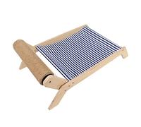 Cryfokt Hamaca para Gatos, Cómoda Silla Columpio Elevada para el Hogar, Cómodos Muebles de Apoyo Hechos de Sisal y Lona (Cama de Rodillos de sisal de Playa)