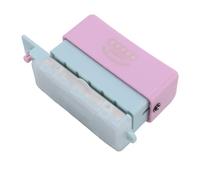 Cryfokt Herramienta Perforadora de Papel Portátil con Perforación Precisa, Ideal para Papel A5 B5 A4 y Cuadernos de Hojas Sueltas, Hecha de ABS Duradero (Azul Púrpura)