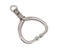 Cryfokt Home Farm Abrazadera de Anillo de Nariz de de Acero Inoxidable Duradera, Liviana, Prevención de óxido, Tracción Estable (HL-Q4E)