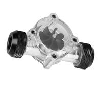 Cryfokt Indicador de Flujo de Refrigeración para de Refrigeración por Agua de PC Monitoreo Eficiente del Caudal de Agua para Jugadores y Entusiastas de la Tecnología (Interfaz negra)